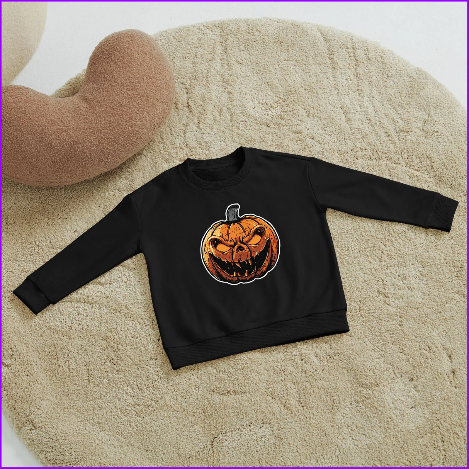 Cute Halloween Pumpkin Sja1648b Kids Boys Girls Hoodies Sweatshirts Nightmare Wednesday Outerwear Sweaters Winter Teenagers