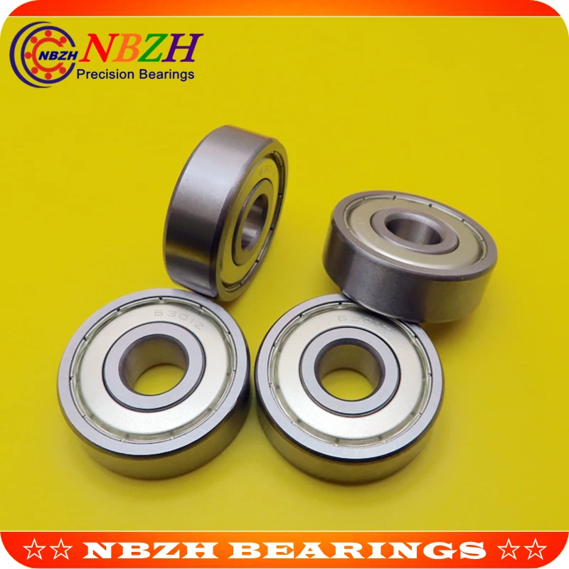  Free Shipping NBZH Bearing6301 6301ZZ 6301-2Z 6301Z 80301 12*37*12 Mm High Quality Deep Groove Ball Bearing 10pcs/lot