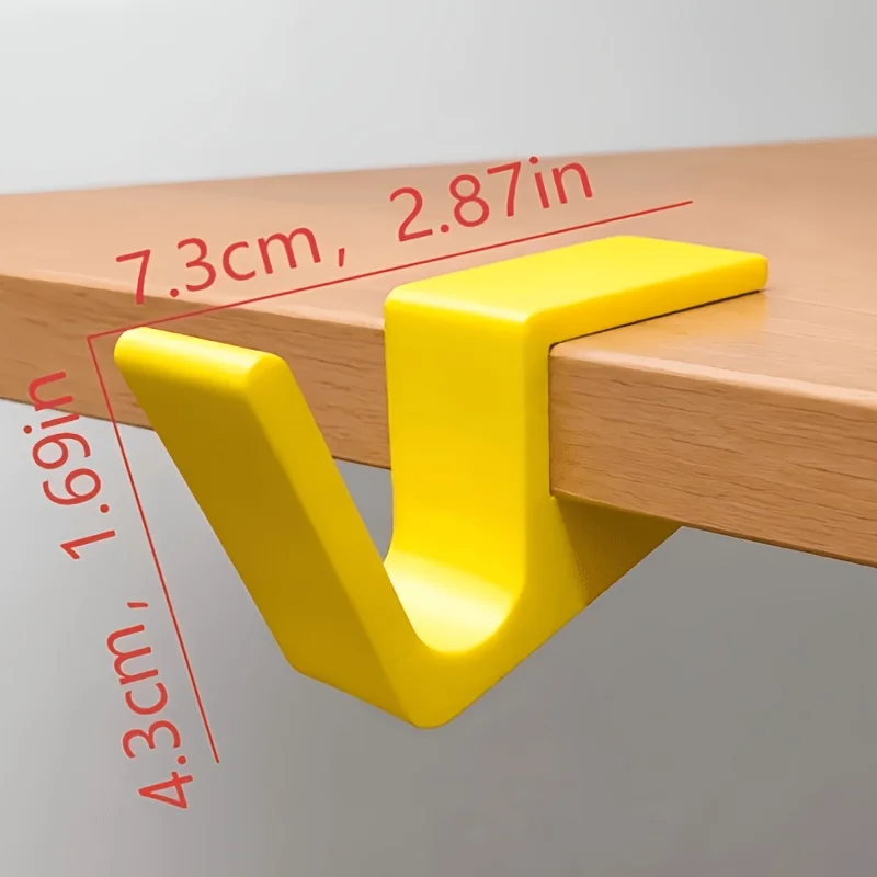 3D Printing Desk Edge Hook, No Drill Bag Hanger, Portable Backpack Holder for Office Workspace, Clutter-Free Organizer