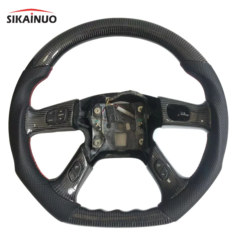 Personalized Customized Real Carbon Fiber Racing Steering Wheel Assembly Fashionable Hummer Accessories for Hummer H2