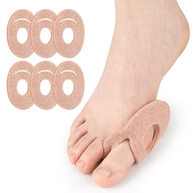 1/50Pcs Hallux Valgus Felt Callus Cushions Bottom of Foot Callus Pads Feet Felt Callus Corn Patches Foot Callous Pain Protector