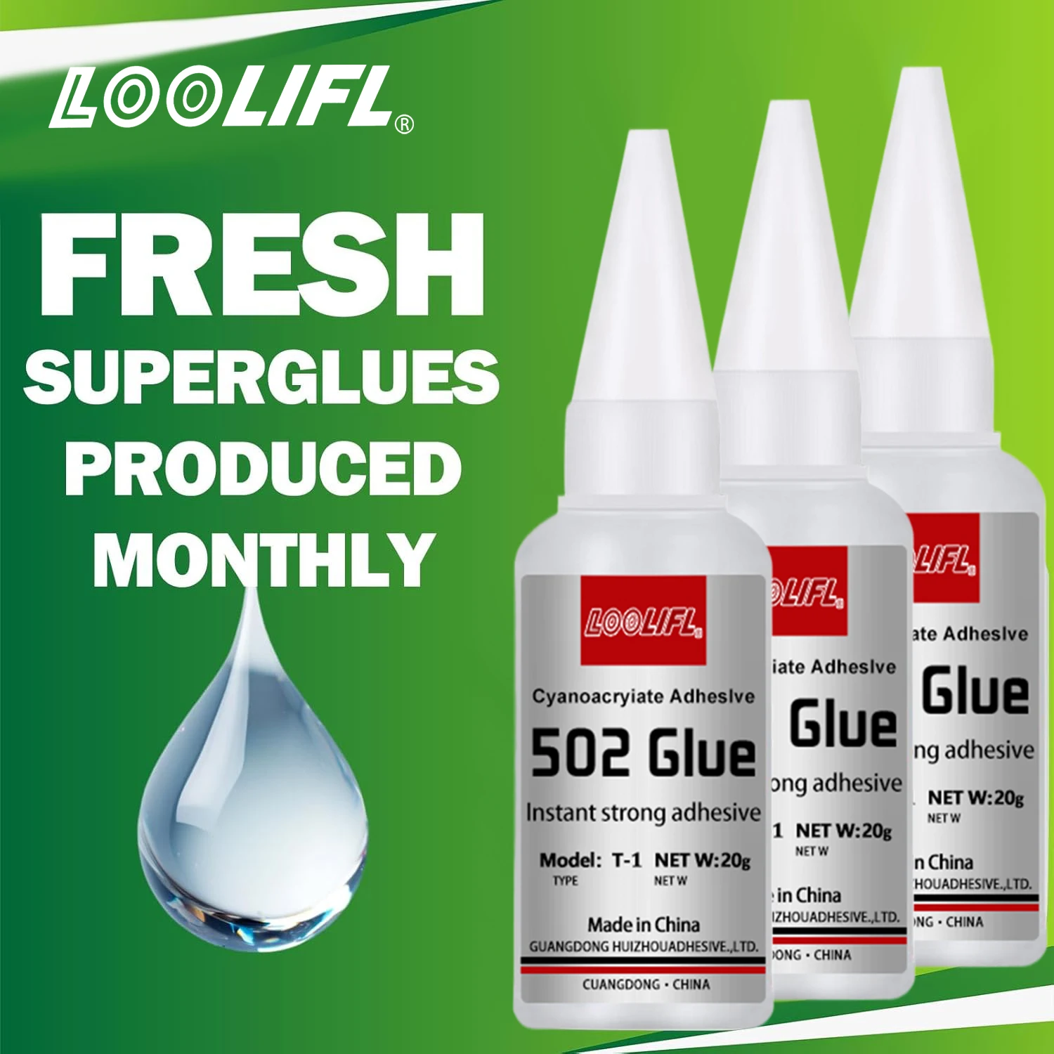 Супер клей LOOLIFL502-20 г, прозрачный клей подходит для ремонта пластиковых игрушек, поделок своими руками, автомобилей, изготовления моделей, быстрого крепления 1-5 шт.
