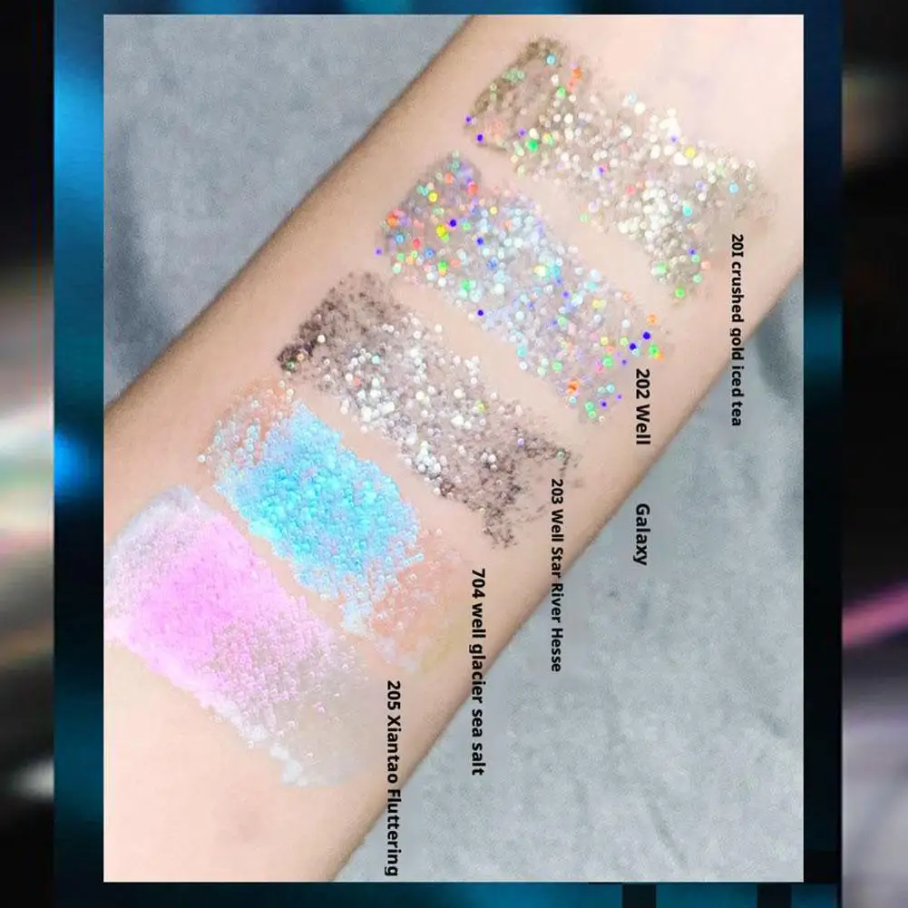 Zero Powder vloeibare oogschaduw mat parel glitter Flash Star Goddess gerookte luie oogschaduw make-up 8 kleuren