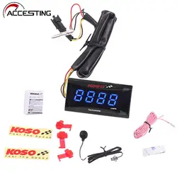 koso tachometer Motorcycle rpm gauge 0~2000 rpm Digtal Display  With Red and Blue LED