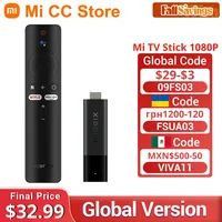 Xiaomi Mi TV Stick Global Version 1080P Android TV 9.0 HDR 1GB RAM 8GB ROM Portable Mini TV Dongle Wifi Google Assistant