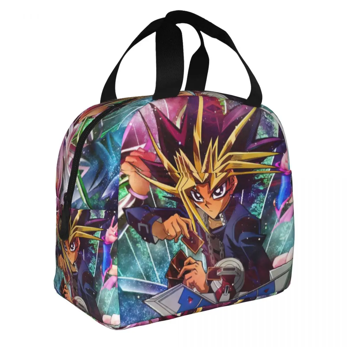 

Yugioh,Chessgame Lunch Bento Bags Portable Aluminum Foil thickened Thermal Cloth Lunch Bag for Women Men Boy