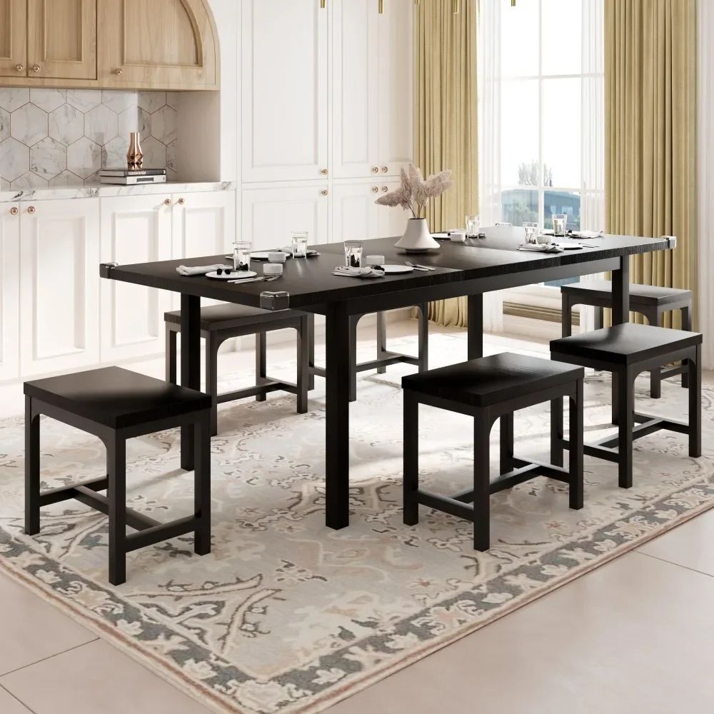 7-Piece Dining Table Set for 4-8, 63