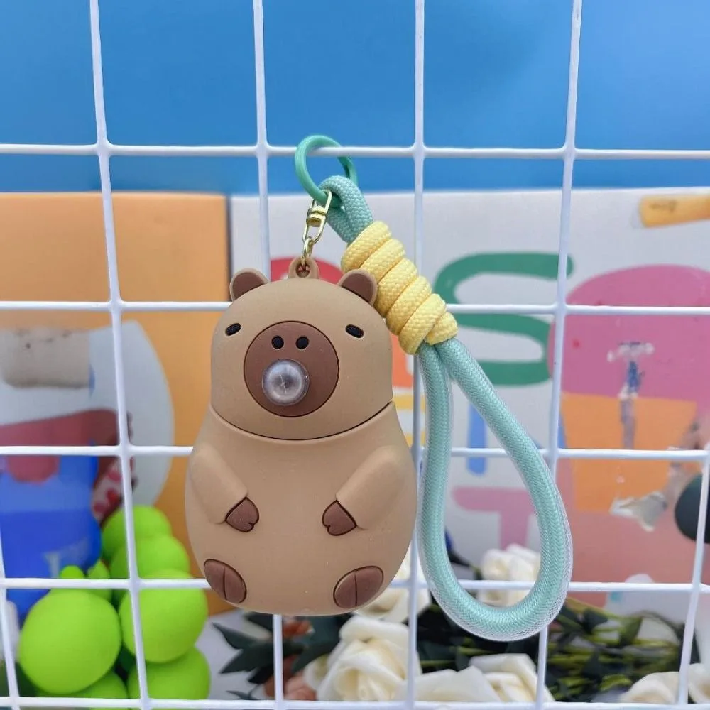 

New Cartoon Capybara Keychain Pinching Decoration Decompression Toy Spit Bubbles Bag Pendant Gifts