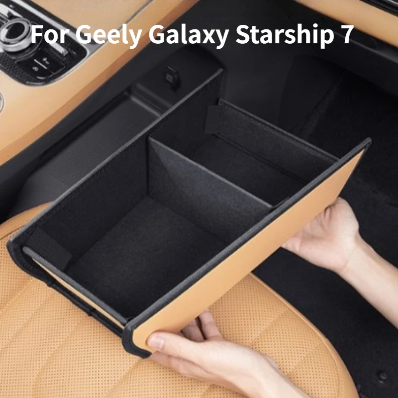 Central Control Heightened Storage Box for Geely Galaxy Starship 7EMi – Original Car Color Lower Organizer Interior Supply