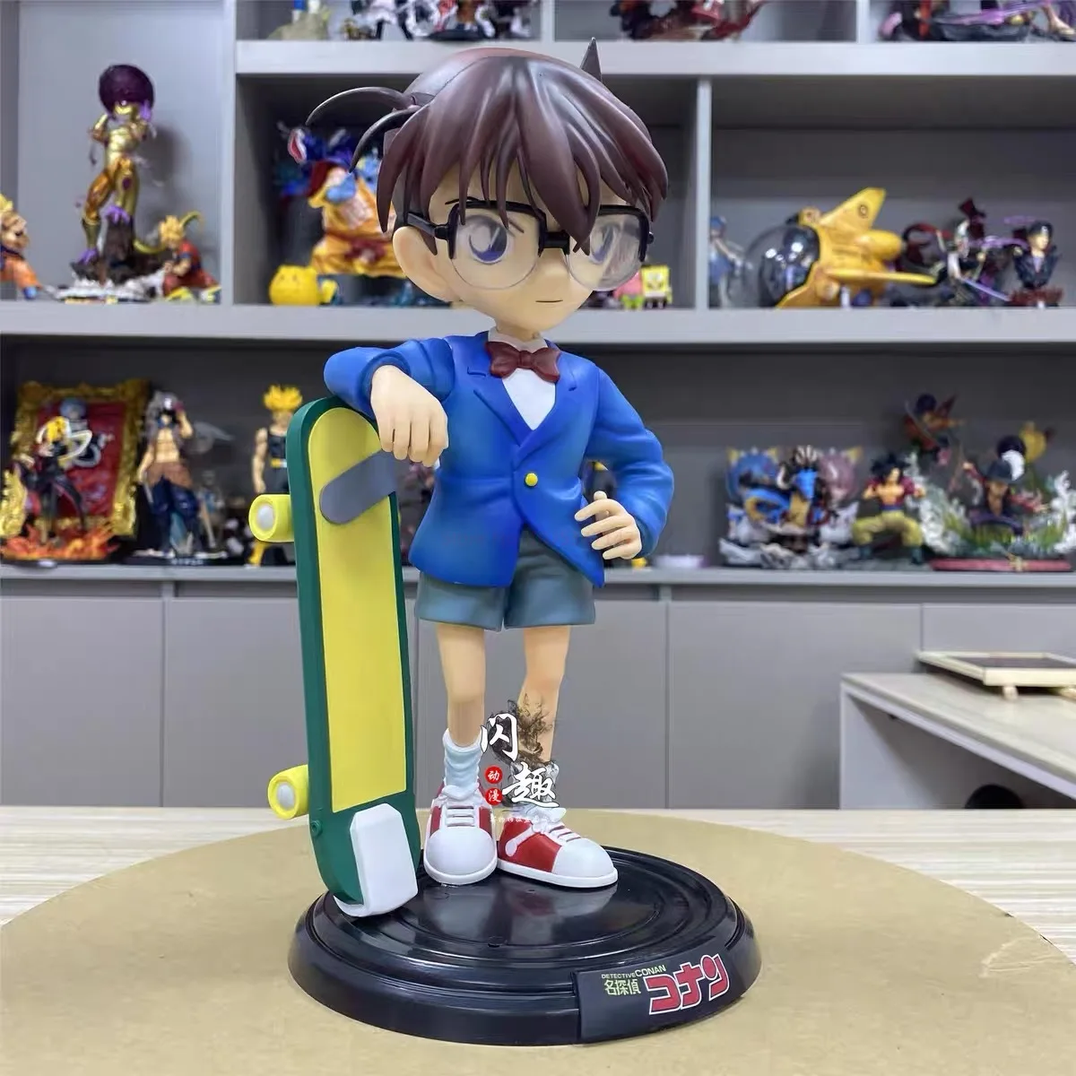 32cm detektyw Conan figurka Anime Conan Edogawa /kudou Shinichi Pvc kolekcja figurek lalka Model zabawki fajne prezenty