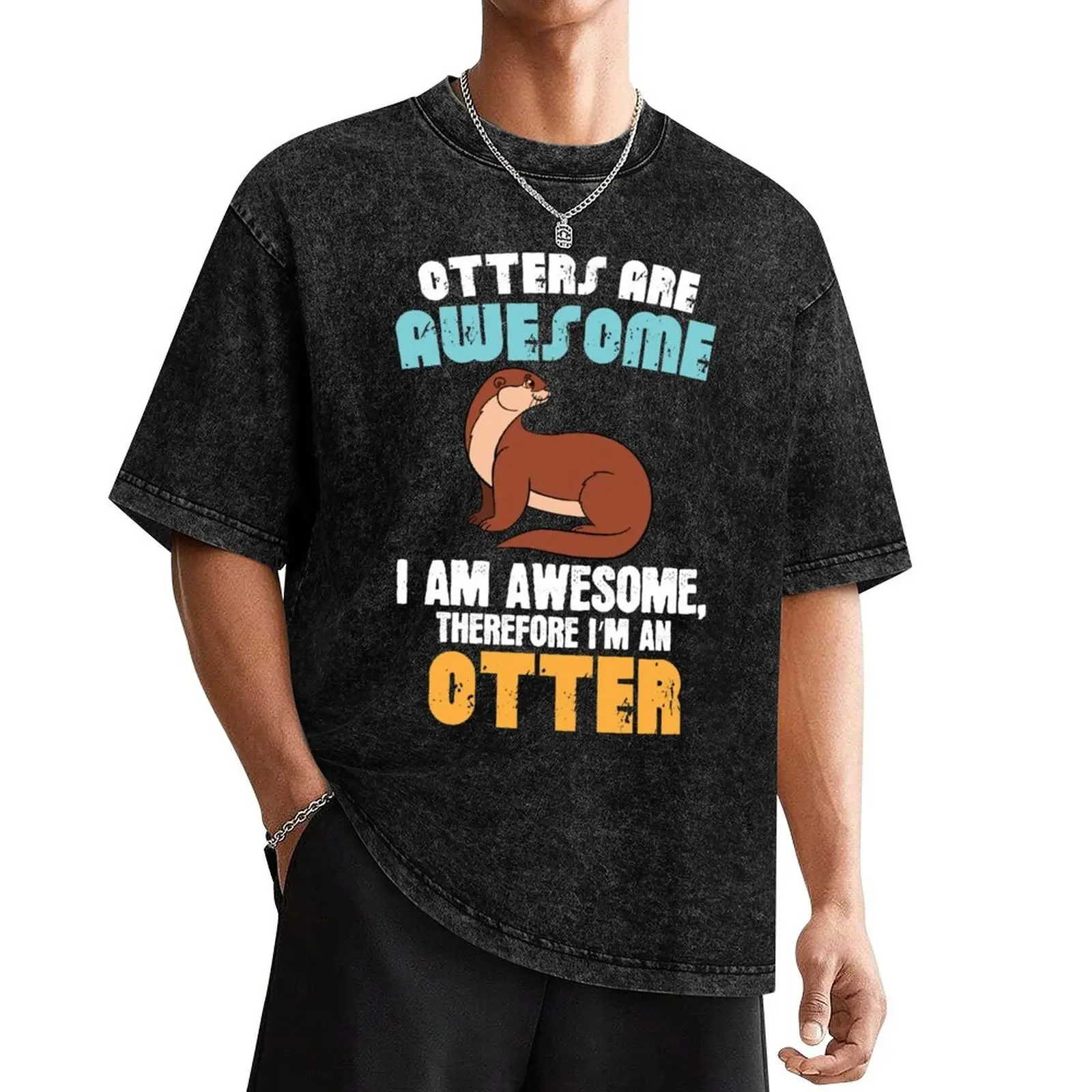 Otter Are Awesome T-Shirt sports fans Short sleeve tee kawaii clothes custom shirt oversized t shirts for men