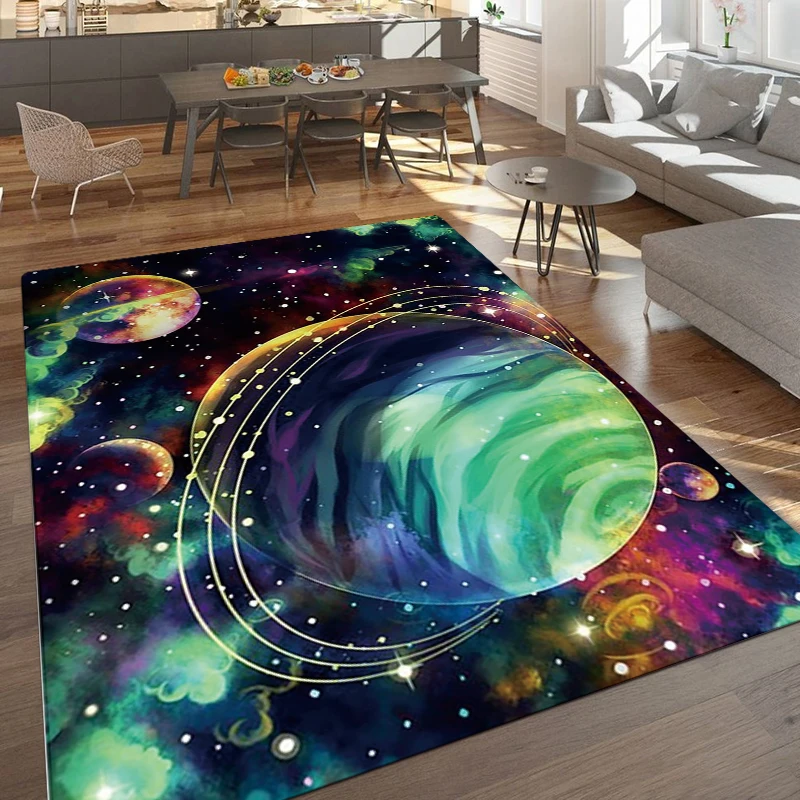 

Vast Universe Planet Space Style A Printed Rectangle Carpet Rug For Bedroom Living Room Soft Fluffy Rug Nonslip Mat Home Decor