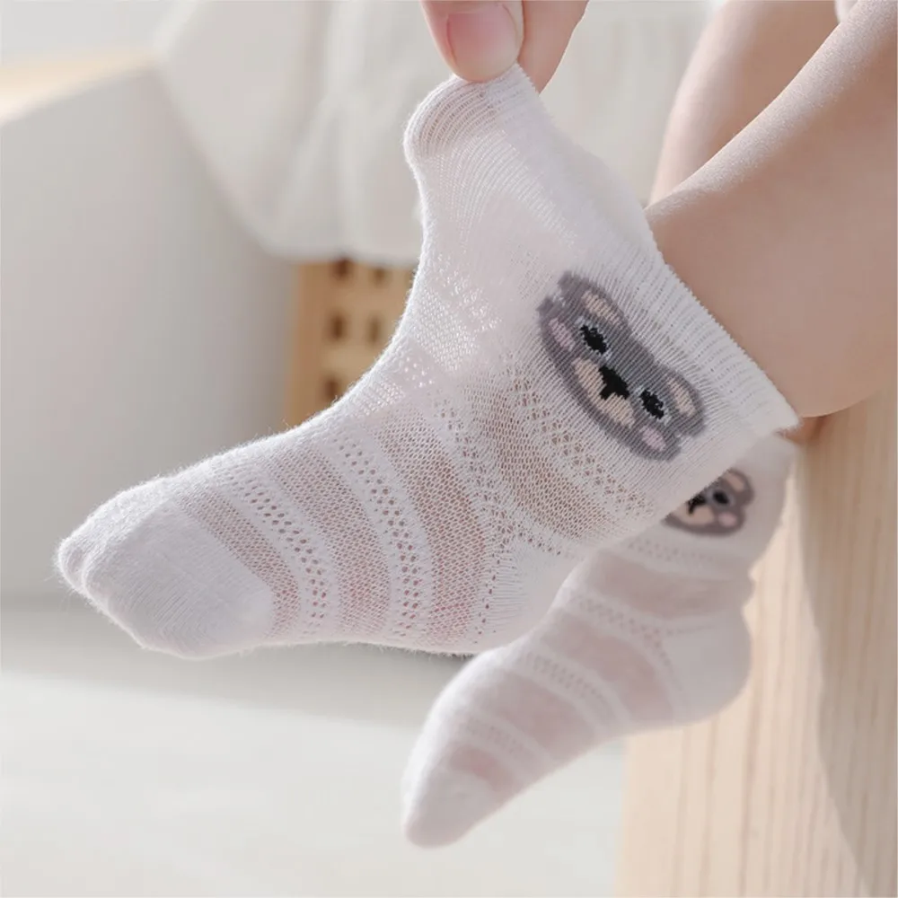 newborn baby socks thin section boy girl summer fishnet stockings cartoon baby cotton socks wholesale baby socks in the summer