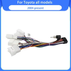 16-pins auto ISO radio draad kabelboom adapter voor Toyota stereo radio-ontvanger kabelboom kabel