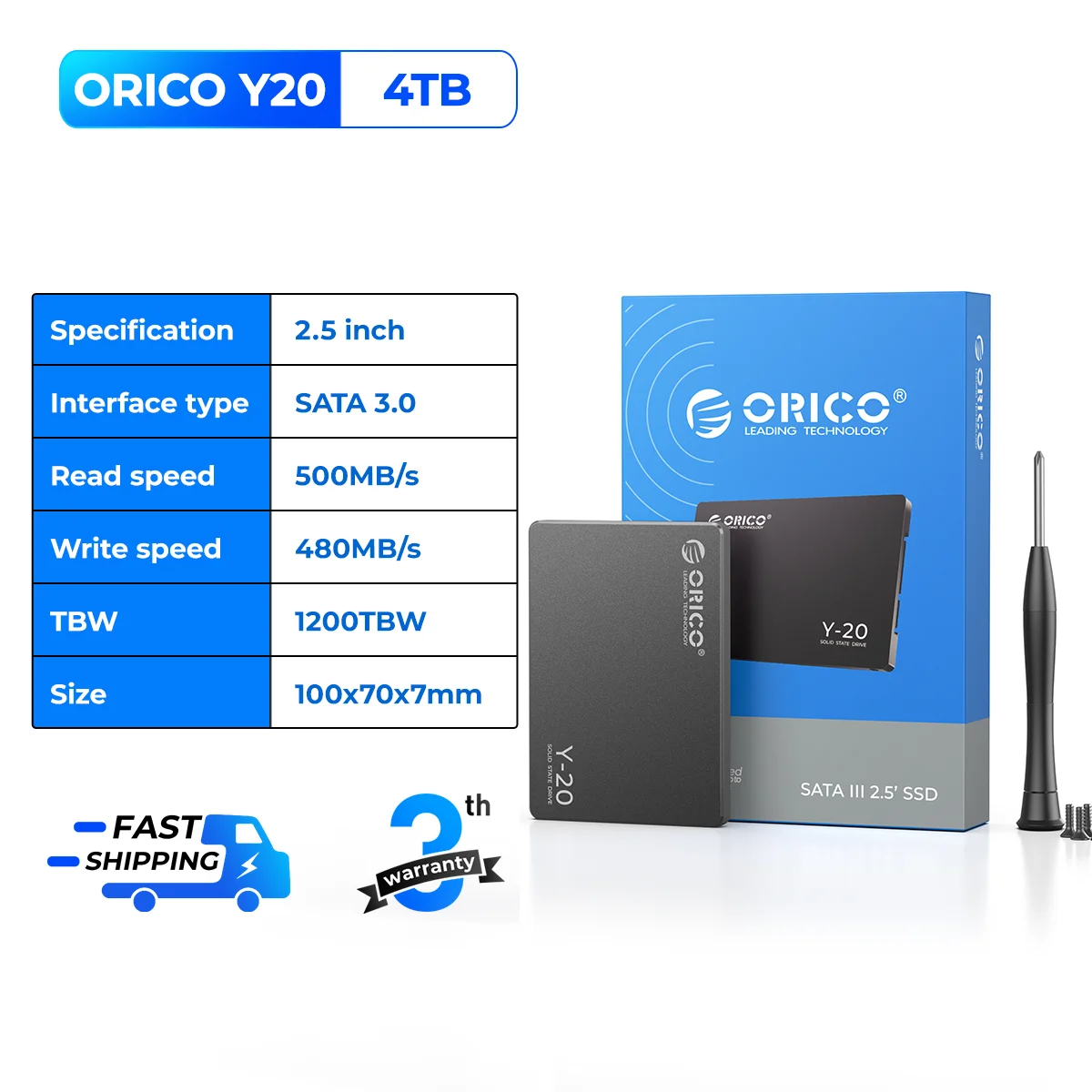 ORICO 1TB External SSD Up to 2000MB/s 1000MB/s Portable Solid