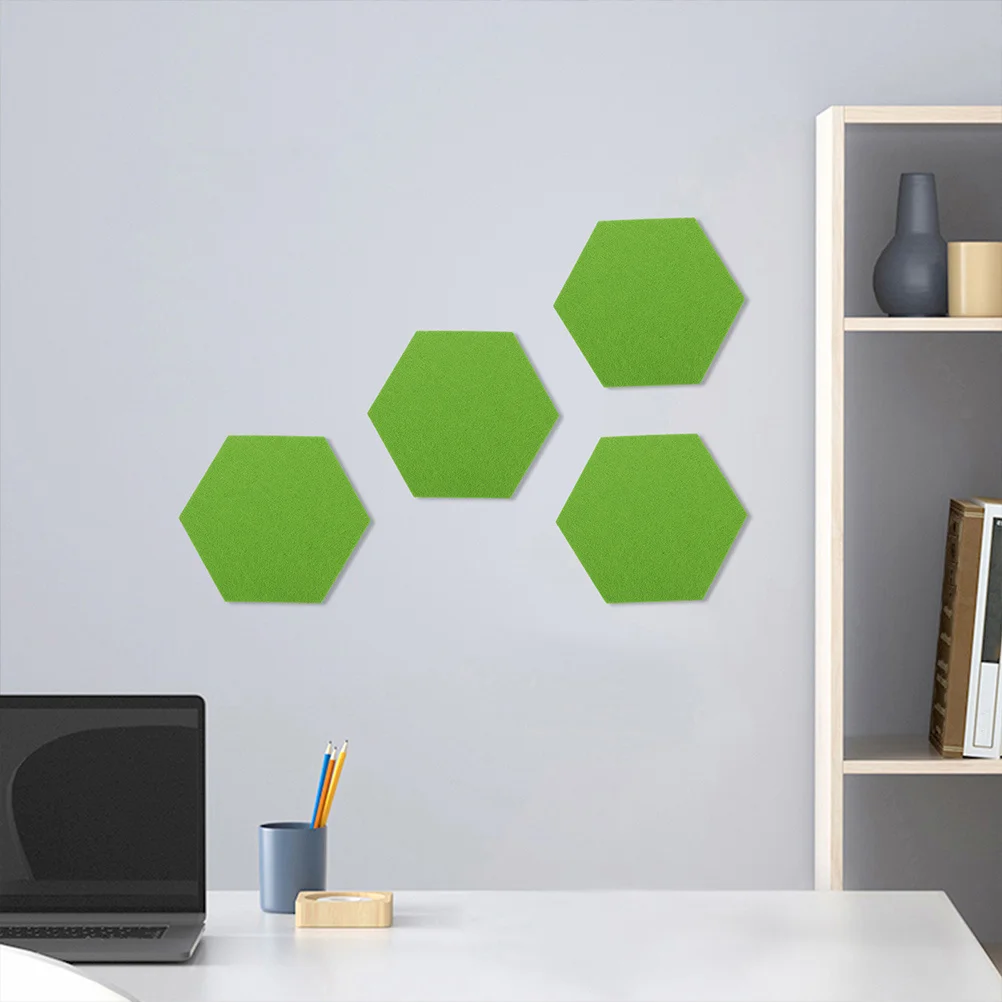 24 قطعة بلاط لباد مسدس للجدار نشرة ديكور جدار حماة عرض لوحة الرسائل مكتب الفصول الدراسية مذكرة المجلس