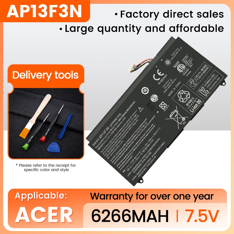 AP13F3N 2ICP4/63/114-2 Laptop Battery For Acer S7-392 S7-392-9890 S7-391-6822 Ultrabook 7.5V 6280mAh