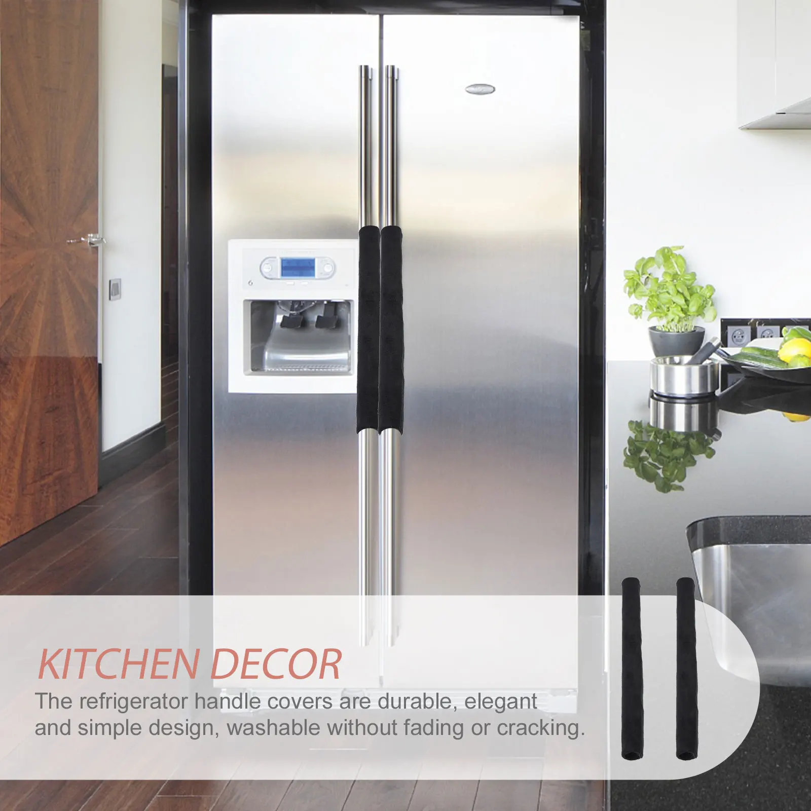 

1pcs Refrigerator Handle Covers Anti-Slip Oil-Proof Appliance Handle Protectors For Fridge Oven Microwave Dishwasher Freezer