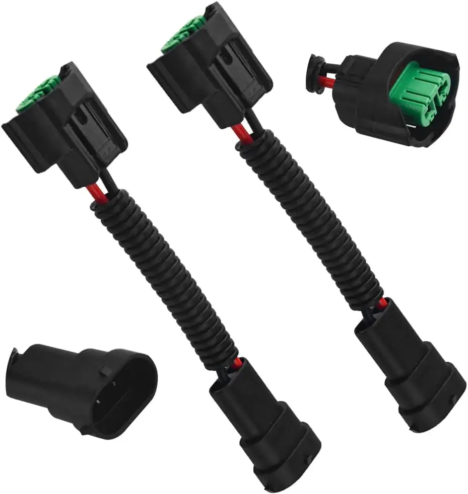 

2PCS H11/H8 Pigtail Socket Wiring Harness Socket Wire Connector Plug Extension Cable for Headlight