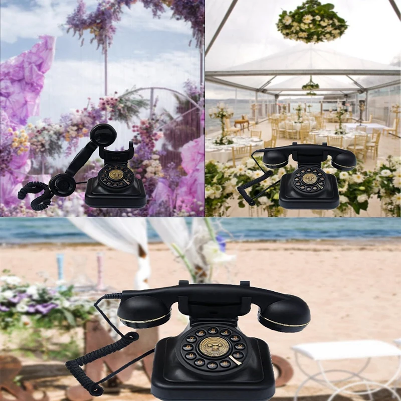 European Retro Wedding Audio Message Book Birthday Voice Blessing Message Decoration Phone Voice Guest Book Phone