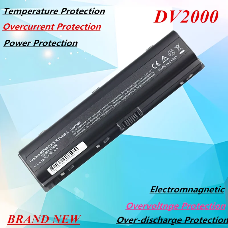 Laptop Battery for HP Pavilion DV2500 DV2770ES DV6000 DV6200 DV2800T DV6100 DV6500 DV6300 HSTNN-OB42 436281-241 452057-001