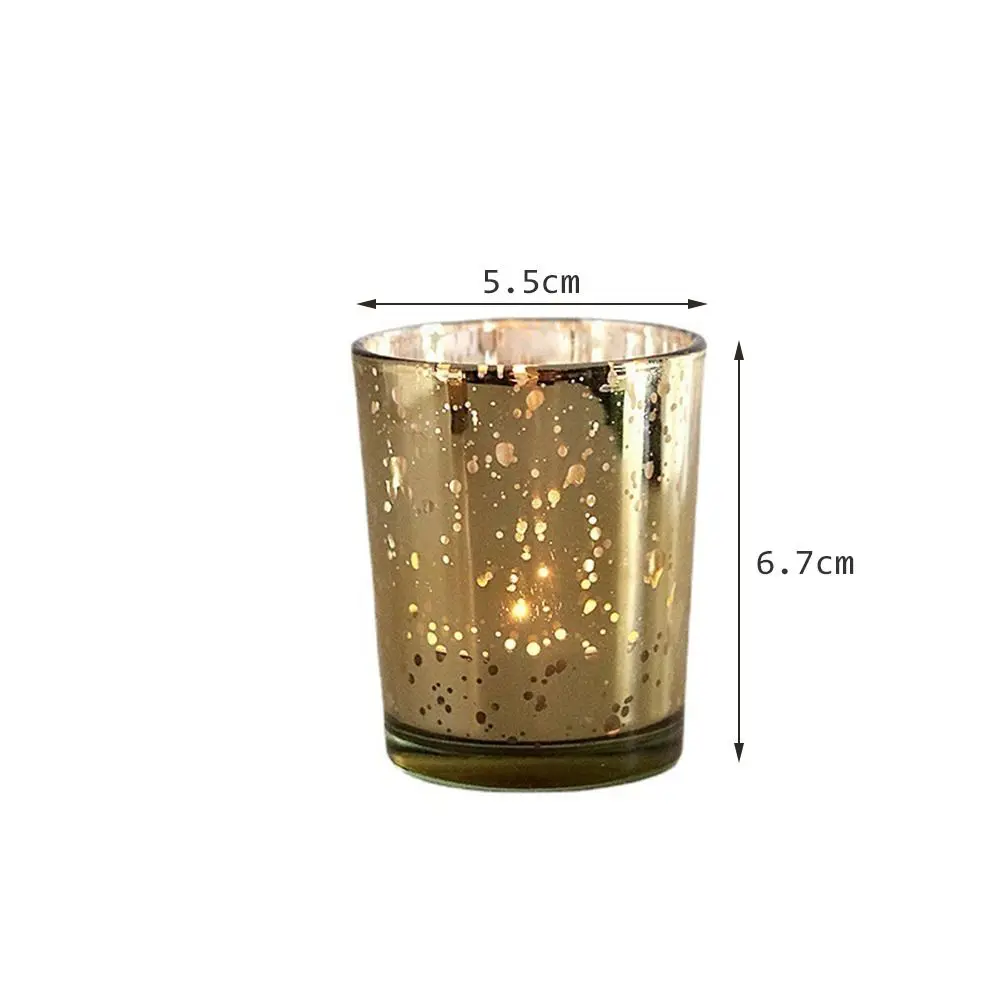 Candlestick Cup Starry Sky Romantic Colour Glass Household Crafts Decoration Candle Cup Accessories Home Decor