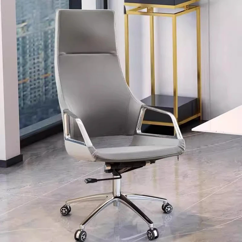 Solid Luxury Office Chair Durable Rotatable Nordic Comfortable Office Chair Modern Comfy Cheap Metal Silla Gamer Home Furniture