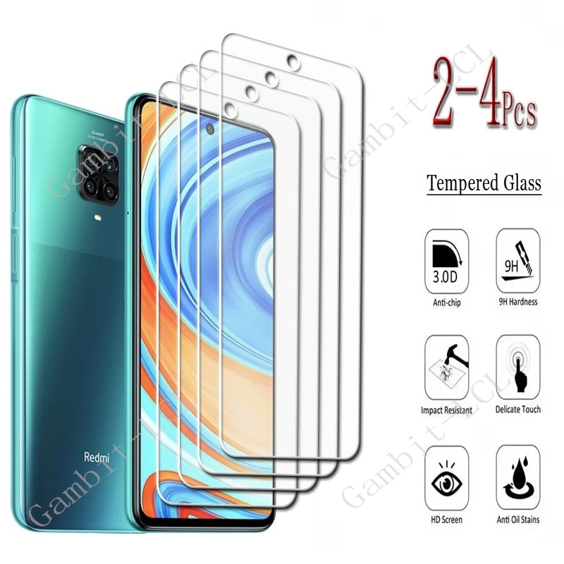 2-4PCS Gehärtetes Glas Für Xiaomi Redmi Hinweis 9 Pro Globale 6,67 "AUF RedmiNote9Pro Note 9Pro m2003J6B2G Screen Protector Abdeckung Film