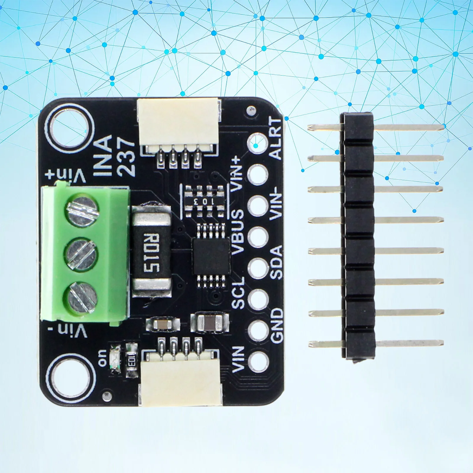 16-Bit High Accuracy INA237 85V Current Voltage Power Monitor STEMMA QT Qwiic I2C Module