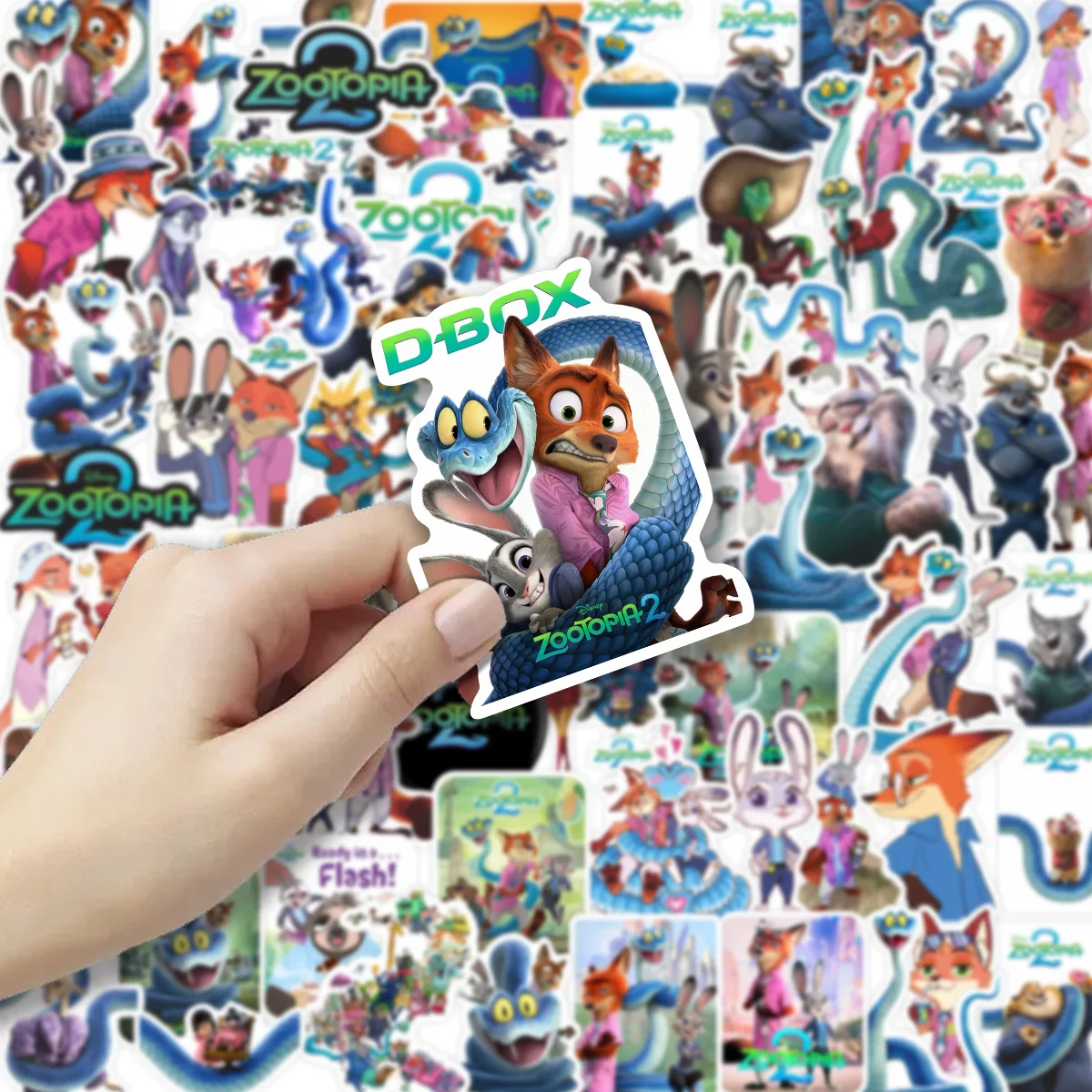 

HotSale 50P Ne Zootopia2 Cartoon Stickers Waterproof PVC Decals Journal Notebook Laptop Scrapbooking DIY Aesthetic Gift for Kids