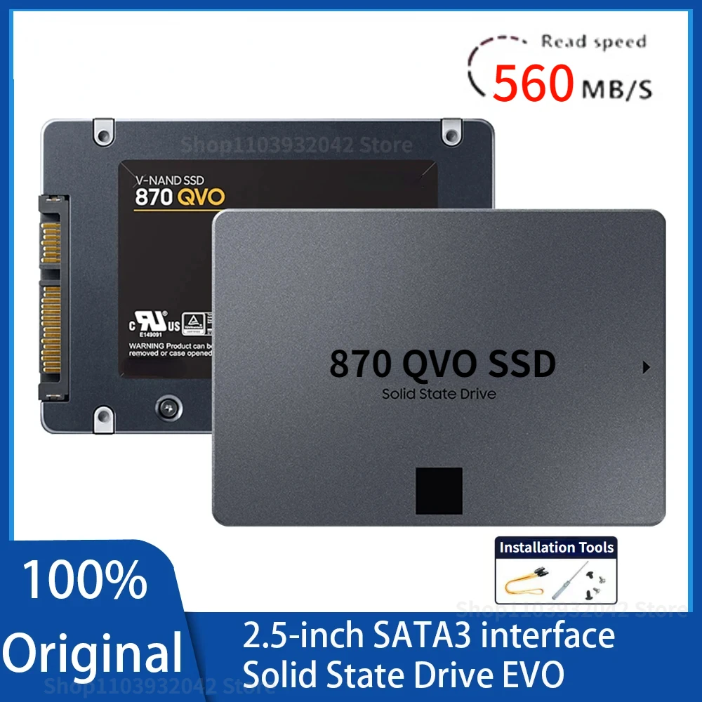 

NEW Ssd Nvme M2 4TB 1TB 2TB 4TB 8TB Internal Solid State Disk HDD SSD Sata Hard Drive 870 QVO SATA 3 HD for Laptop Computer PS5