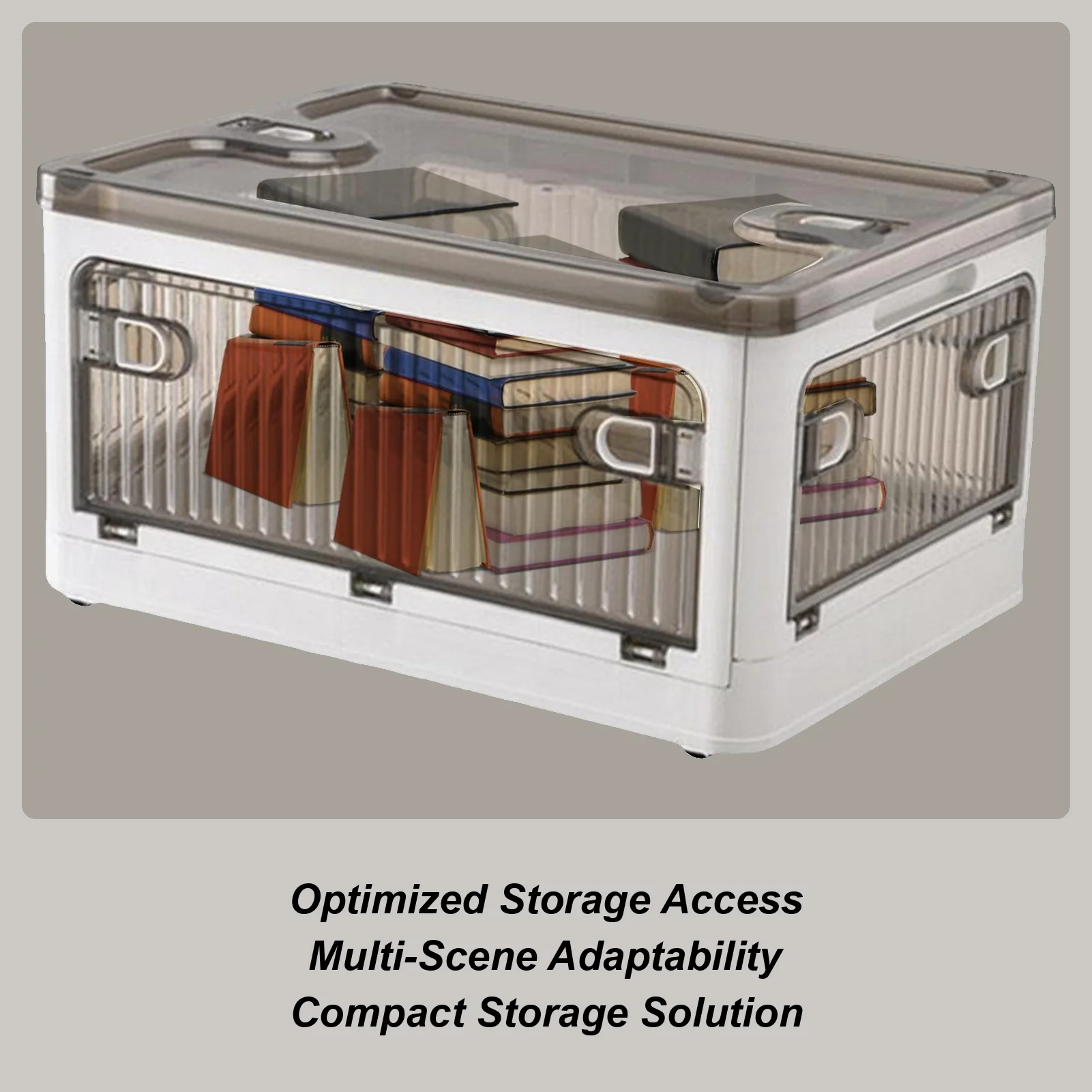 

Foldable Storage Box Foldable Storage Container Box Bin Decorative Rolling Crates Cubes Container With Wheels For Kitchen
