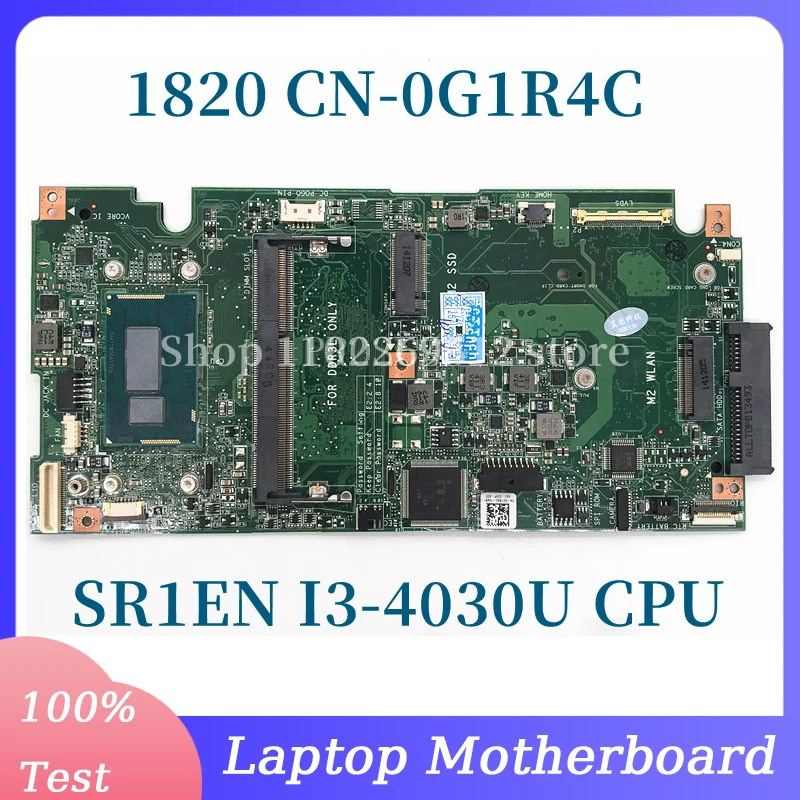 CN-0G1R4C 0G1R4C G1R4C With SR1EN I3-4030U CPU Mainboard For DELL XPS 18 1820 Laptop Motherboard 100% Full Tested Working Well