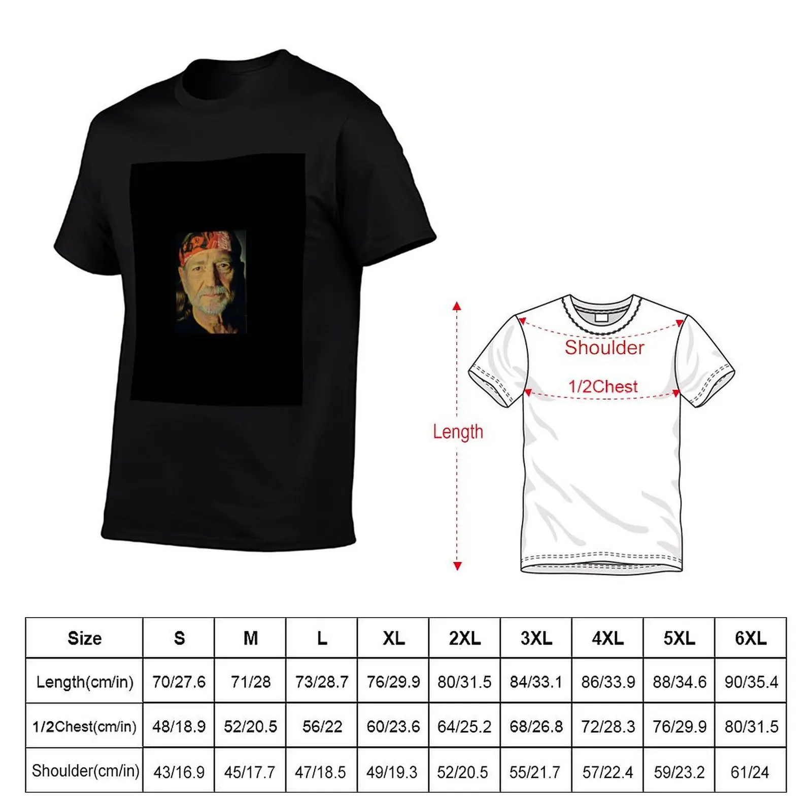 t man man men T-Shirt t casual portrait 100% shirts cotton for headband Nelson shirt shirts t T-Shirt for man Willie