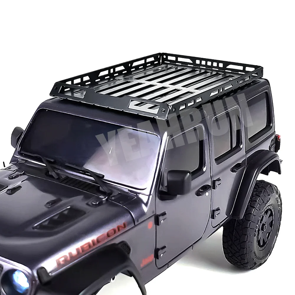 YEAHRUN 1 szt. Bagażnik stojaka metalowy dach do MINI-Z Kyosho 4x4 Wrangler 1/24 gąsienica RC Model ciężarówki elementy dekoracyjne