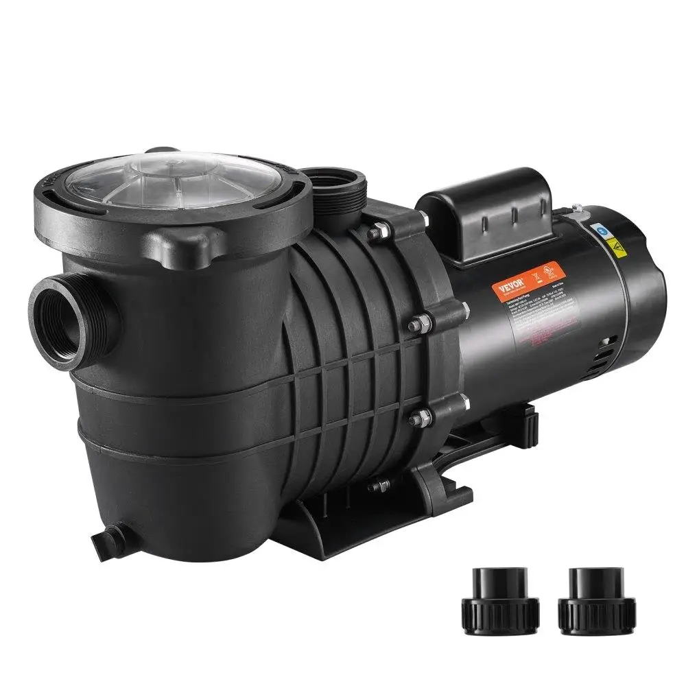 

1.5HP 230V Variable Dual Speed Pool Pump 1100W with Strainer Filter Basket 5400 GPH Max Flow Energy Efficient