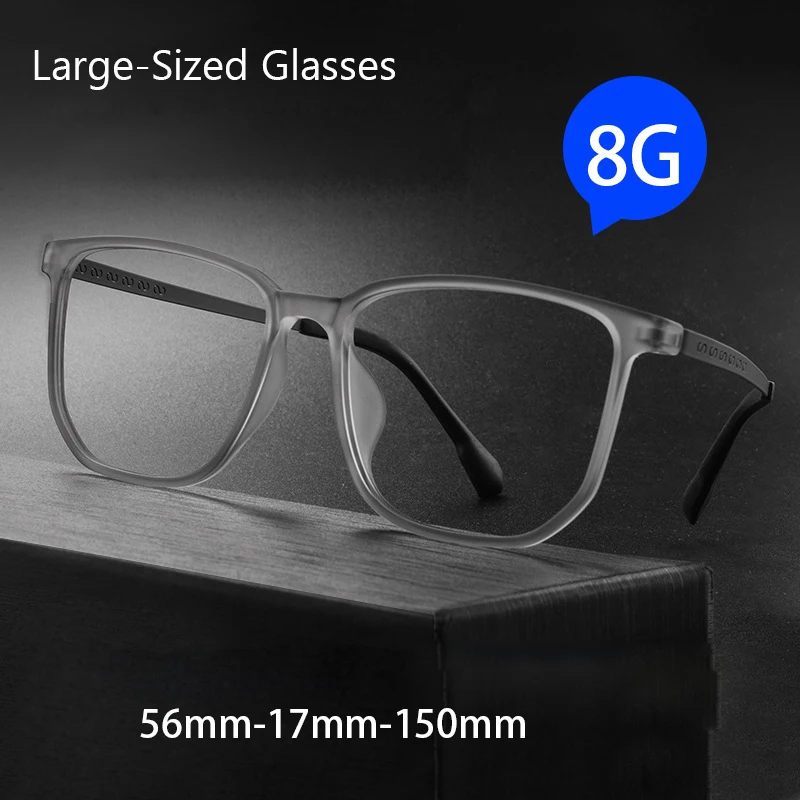 Large Size Eyeglasses Man Pure Titanium Retro Fashion Polygon Eyewear TR90 Transparent Optical Prescription Glasses Frame 72030