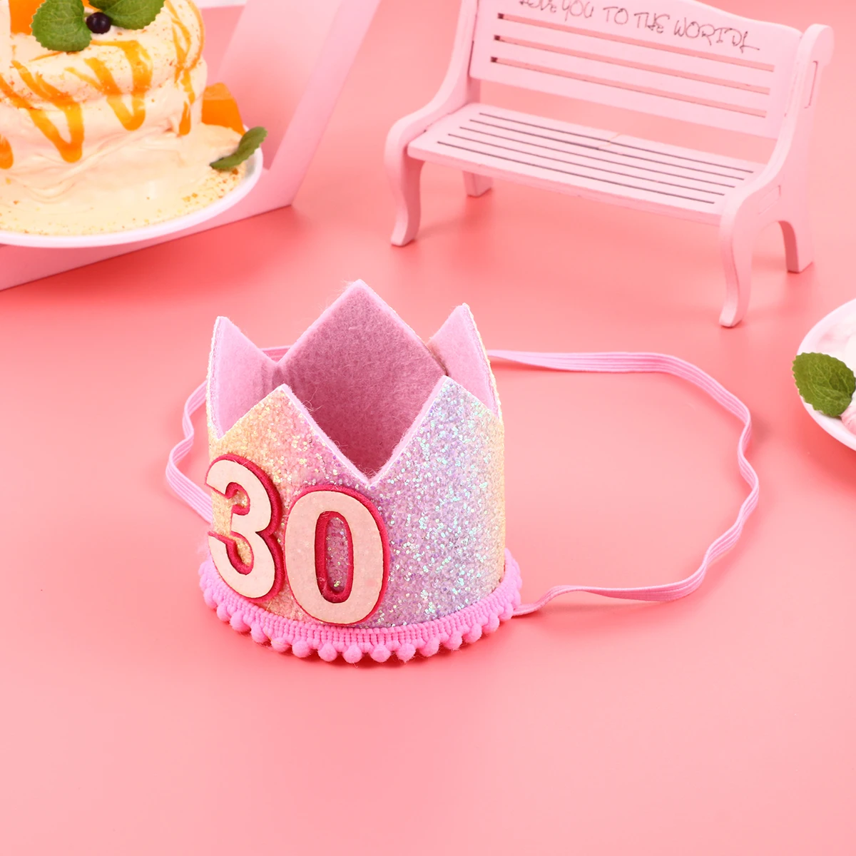 

Birthday Hat Rainbow 30th Party Hats Decoration Decorations for Accessories