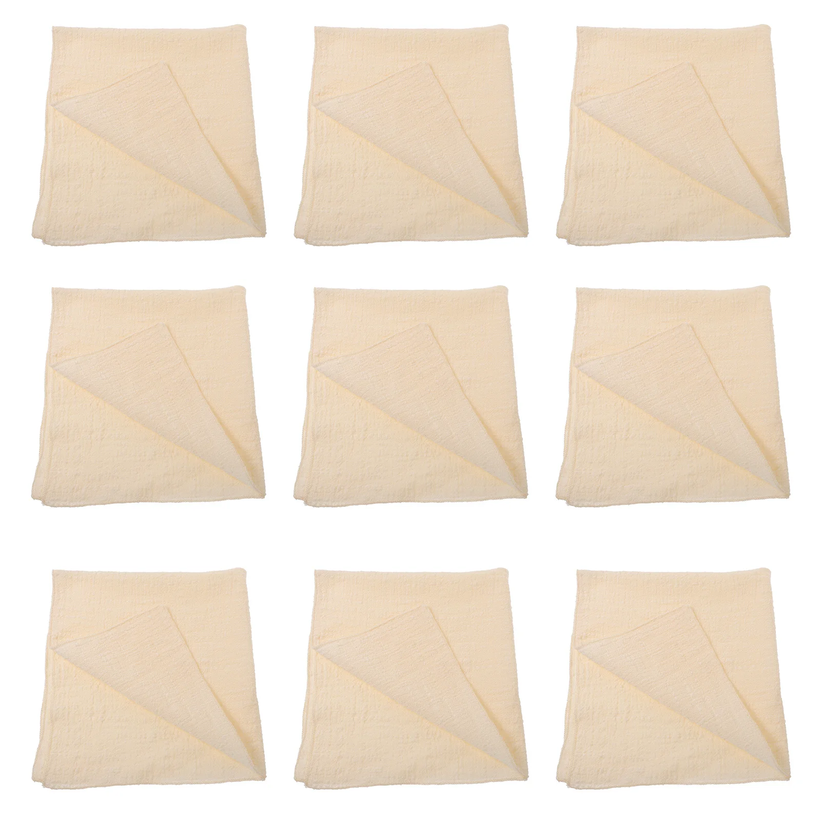 

10Pcs Dinner Cloth Napkins Cotton Linen Soft Comfortable Washable Reusable Party Wedding Table Napkins Dinner Cloth