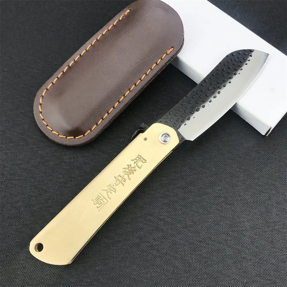 Japanese Higonokami Tactical Folding Knife 7Cr13Mov Forging Steel Blade Nylon Fiber Handle Outdoor Cutting  Camping Fruit Knife