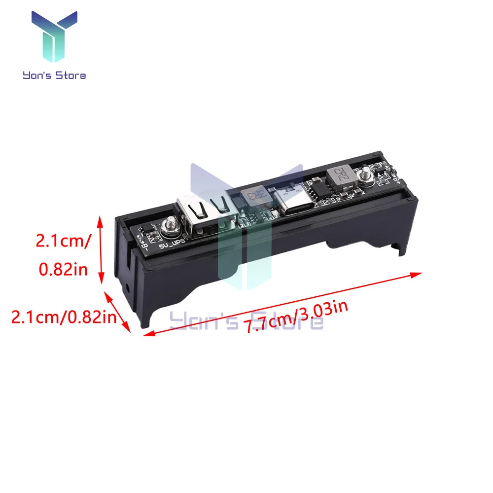 1 szt. Baterii litowej DC5V 18650, DC-DC zwiększyć moduł zasilacz awaryjny moduł ładowania