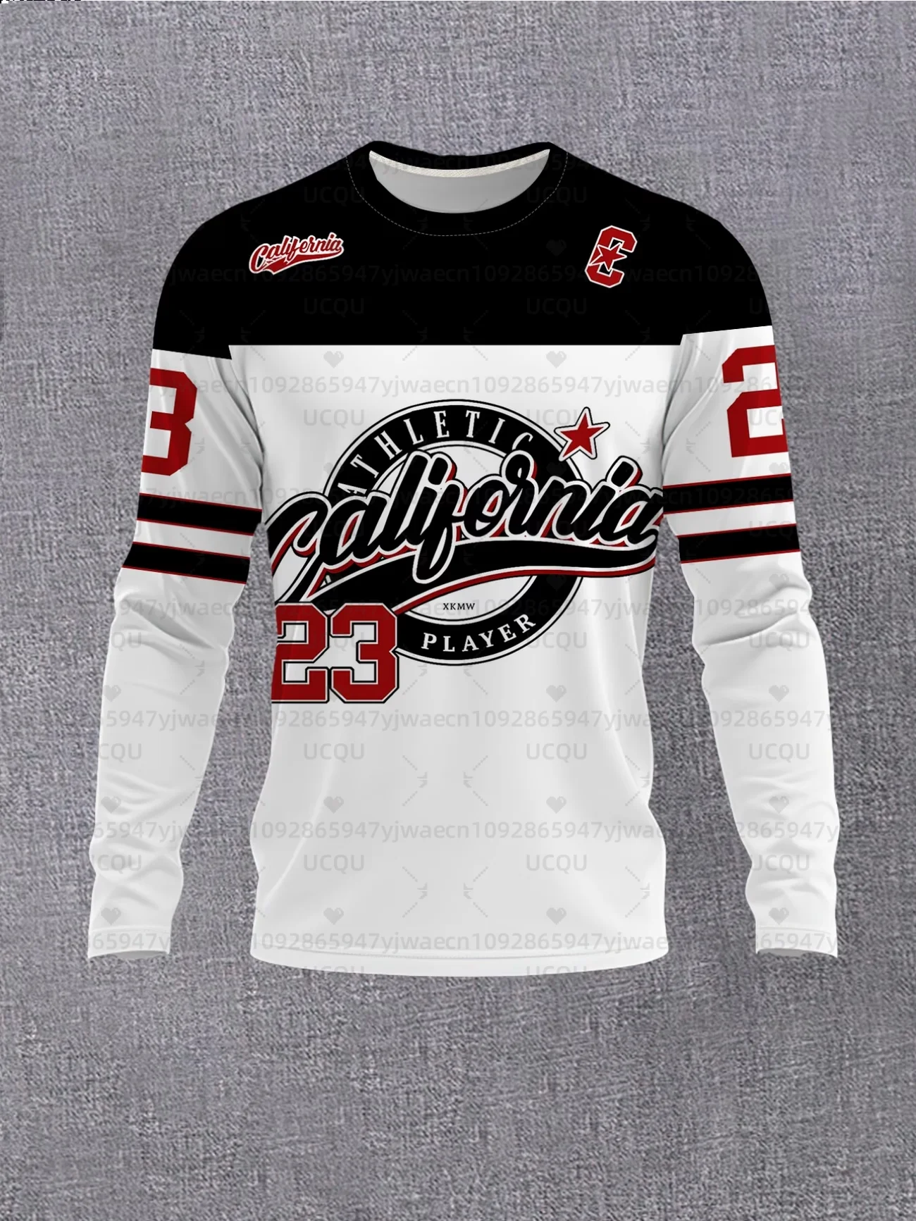 

Мужская повседневная футболка с длинным рукавом и 3D-принтом для весны и осени, легкая дышащая футболка-пуловер в калифорнийском стиле