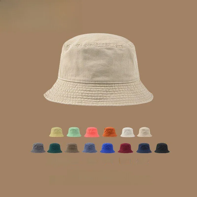 chapeu-de-pescador-lavado-cor-pura-retro-unissex-casual-protecao-solar-estiloso-para-homens-e-mulheres