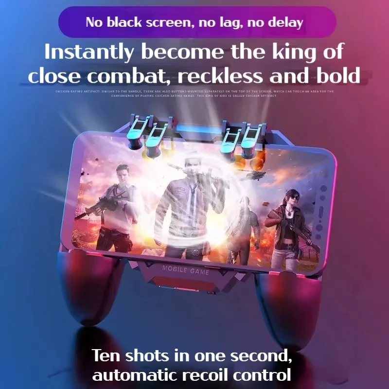 MEMO Ak77 Gamepad Controller di gioco wireless Trigger Phone Cooler Fan Controller di gioco con ventola Joystick di attivazione mobile