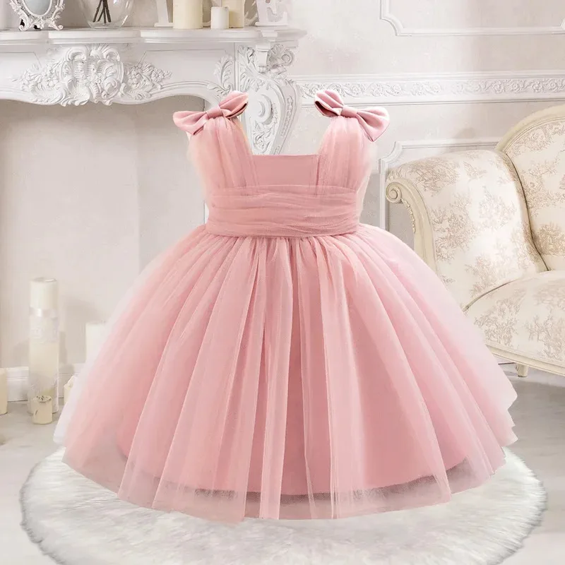 

COSda@Christmas Dress for Girls Wedding Party Gown Kids Backless Elegant Teenage Pageant Prom Dress Children's New Year Clothing