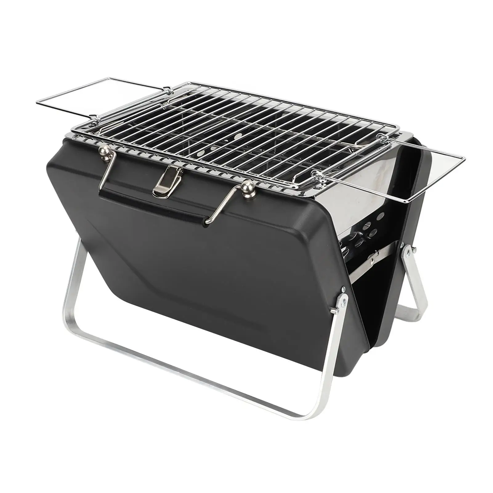 Portable Charcoal BBQ Grill with Wavy Grid - Ideal for backyard Picnics and Outdoor Cooking