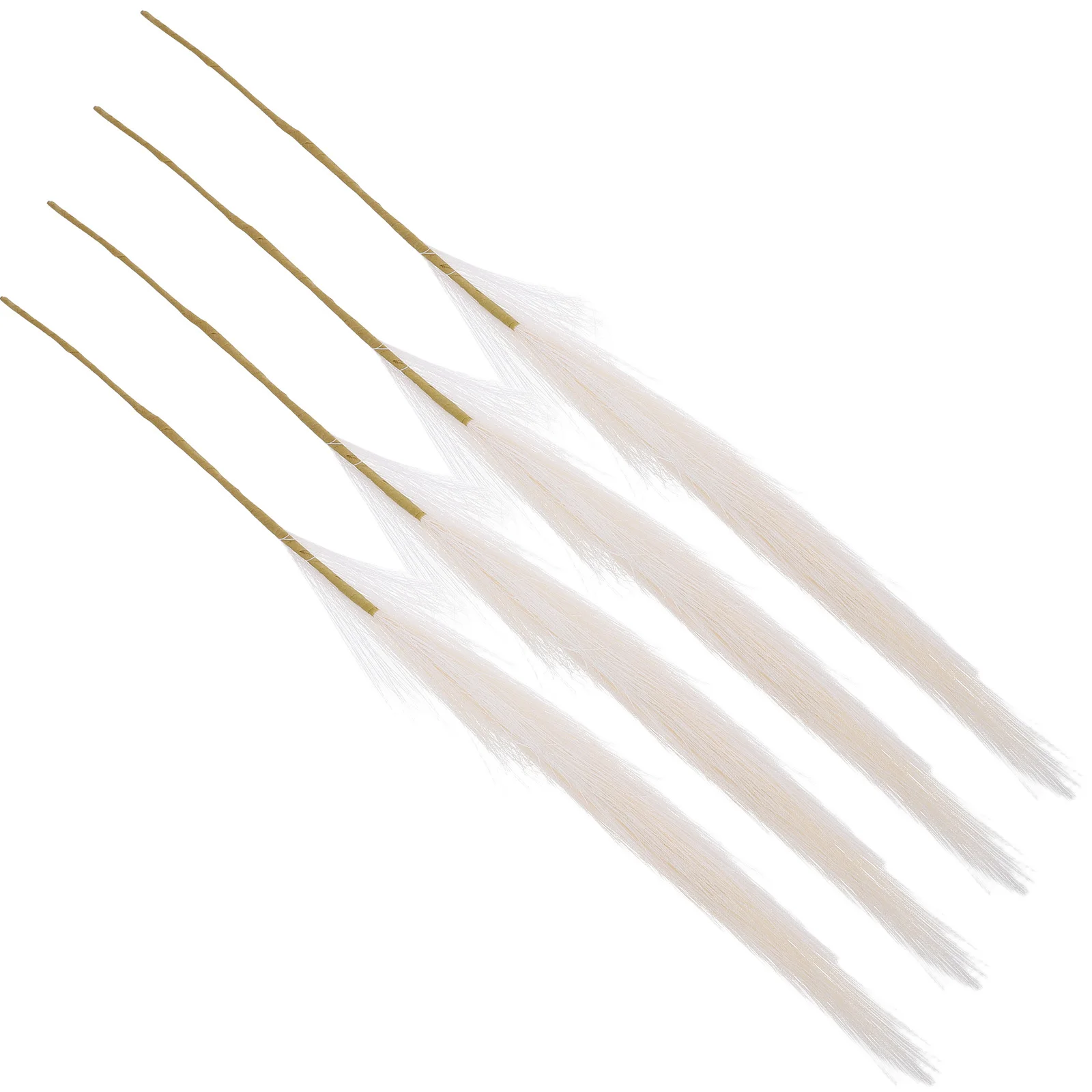 

4pcs Faux Grass Artificial Pampas Grass Stems Full Natural Look No Maintenance Decor For Home Wedding Vase Arrangement