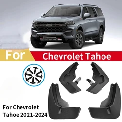 4PCS Mudguards For Chevrolet Tahoe Suburban Mud Flaps 2021 2022 2023 2024 Fender Splash Guards Front Rear Car Auto Accessories
