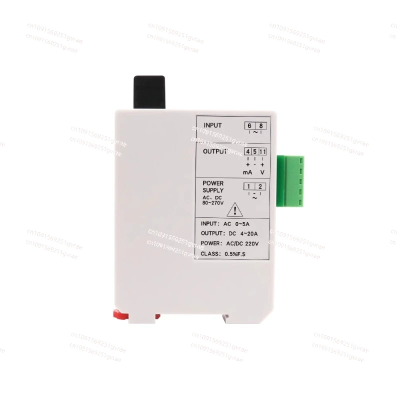 AC current transmitter transformer 220V380V single-phase three-phase voltage AC-5A to 4-20mABS4I