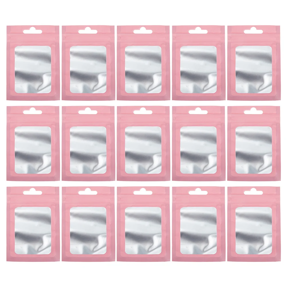 100 Pcs Resealable Jewelry Bags Package Electronic Components Sealed Pouch Packaging Plastic Storage